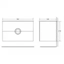 Раковина 90x50 см BelBagno Onda BB900/500-LV-MR-OND
