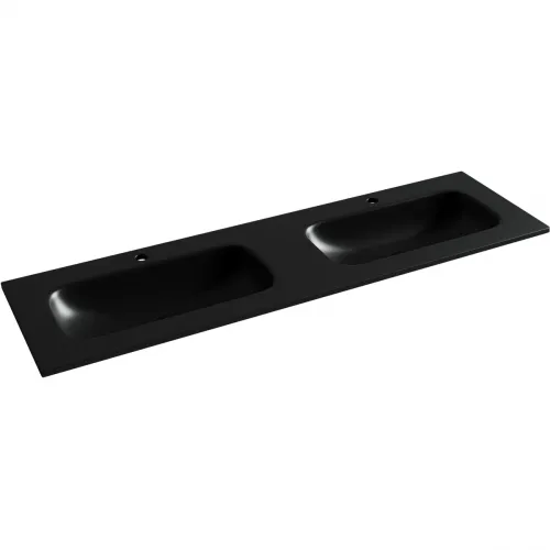 Раковина Ceramica Nova Grace CN7023MB 161x46 см, накладная, черный матовый