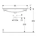 Раковина 90x48 см Geberit Acanto 500.643.01.2
