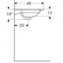 Раковина 90x48 см Geberit Acanto 500.643.01.2