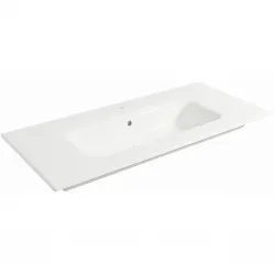 Раковина Plumberia Selection IXO XO081FBL 81x46 см, накладная, белый глянец