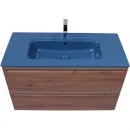 Раковина Plumberia Selection XO101FBD 101x46 см, накладная, синий глянец