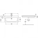 Раковина 102x48 см Gustavsberg Artic 4G00A501