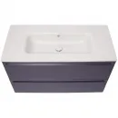 Раковина Plumberia Selection IXO XO101SFBO 101x46 см, накладная, белый матовый