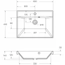 Раковина 60x45 см BelBagno Marino BB600/450-LV-MR-AST