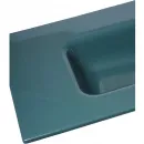 Раковина Plumberia Selection XO101FPL 101x46 см, накладная, сине-зеленый глянец