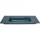 Раковина Plumberia Selection XO101FPL 101x46 см, накладная, сине-зеленый глянец