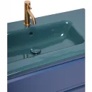 Раковина Plumberia Selection XO101FPL 101x46 см, накладная, сине-зеленый глянец