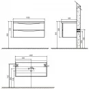Раковина 100x48 см BelBagno Ancona-N EA-1000-LVB