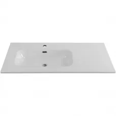 Раковина BelBagno BB1000ETL-L 101x46,5 см L, накладная, белый