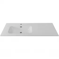 Раковина BelBagno BB1200ETL-L 121x46,5 см L, накладная, белый