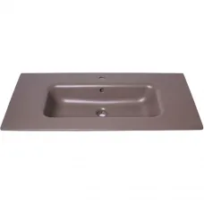 Раковина Plumberia Selection IXO XO081FCS 81x46 см, накладная, коричневый матовый