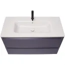 Раковина Plumberia Selection IXO XO101FBO 101x46 см, накладная, белый матовый