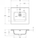 Раковина BelBagno BB500ETL 51x46,5 см, накладная, белый