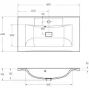 Раковина 80x45 см BelBagno Marino BB800/450-LV-MR-PR