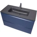 Раковина Plumberia Selection IXO XO081FGB 81x46 см, накладная, темно-серый матовый