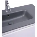 Раковина Plumberia Selection IXO XO081FGB 81x46 см, накладная, темно-серый матовый