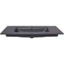 Раковина Plumberia Selection IXO XO081FGB 81x46 см, накладная, темно-серый матовый