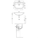 Раковина 67x46 см Simas Lavabi d'arredo S57 bi*1