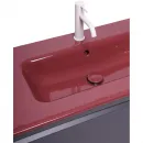 Раковина Plumberia Selection IXO XO081FMG 81x46 см, накладная, бордовый глянец