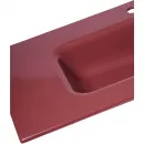 Раковина Plumberia Selection IXO XO081FMG 81x46 см, накладная, бордовый глянец