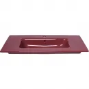 Раковина Plumberia Selection IXO XO081FMG 81x46 см, накладная, бордовый глянец