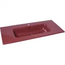 Раковина Plumberia Selection IXO XO081FMG 81x46 см, накладная, бордовый глянец