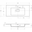 Раковина Cezares Slider CZR-1000/480-LV-MR-PRS 100x48 см, накладная, белый