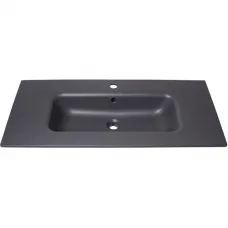 Раковина Plumberia Selection IXO XO101FGB 101x46 см, накладная, темно-серый матовый