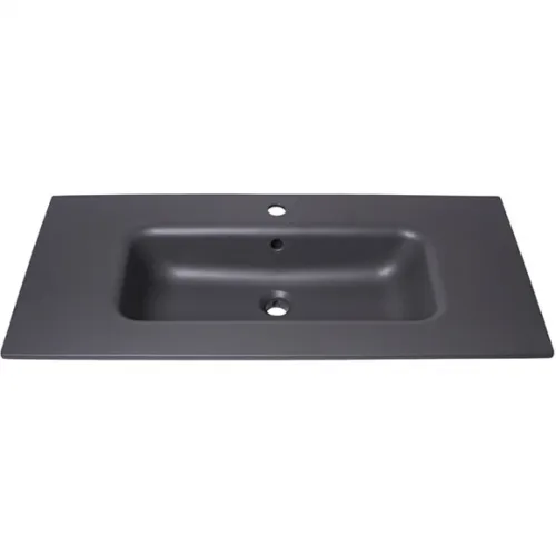 Раковина Plumberia Selection IXO XO101FGB 101x46 см, накладная, темно-серый матовый