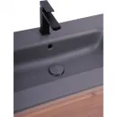 Раковина Plumberia Selection IXO XO101FGB 101x46 см, накладная, темно-серый матовый