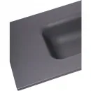 Раковина Plumberia Selection IXO XO101FGB 101x46 см, накладная, темно-серый матовый