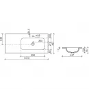 Раковина Ceramica Nova Grace CN7015MB 101x45,7 см, накладная, черный матовый