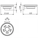 Мыльница Kludi Vela S 2598553 настенная, белый матовый