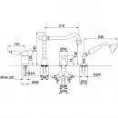 Смеситель на борт ванны Migliore Oxford ML.OXF-6355.BI.CR