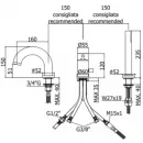 Смеситель на борт ванны Paffoni Light LIG047ST