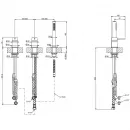 Смеситель на борт ванны Gessi Gessi316 54043#239 с душевым гарнитуром, нержавеющая сталь