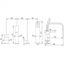 Смеситель на борт ванны Migliore Kvant ML.KVT-2756.CR