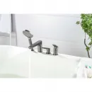Смеситель на борт ванны Aquatek Бетта AQ1148BGM с душевым гарнитуром, оружейная сталь матовый