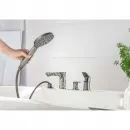 Смеситель на борт ванны Aquatek Бетта AQ1148BGM с душевым гарнитуром, оружейная сталь матовый