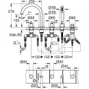 Смеситель на борт ванны Grohe Atrio New 19922GL3
