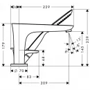 Смеситель для ванны на 3 отверстия Hansgrohe PuraVida 15432400