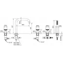 Смеситель на борт ванны Migliore Reversa 28193