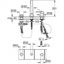 Смеситель на борт ванны Grohe Essence+ 19976001