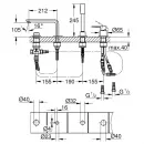 Смеситель на борт ванны Grohe Lineare 19577AL1