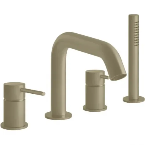 Смеситель на борт ванны Gessi Gessi316 54037#727 с душевым гарнитуром, латунь