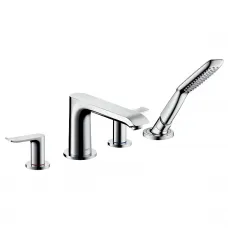 Смеситель на борт ванны на 4 отверстия Hansgrohe Metris 31442000