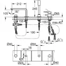 Смеситель на борт ванны Grohe Lineare 19577001