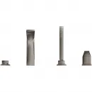 Смеситель на борт ванны Grohe Allure Brilliant 29405AL0 с душевым гарнитуром, темный графит матовый