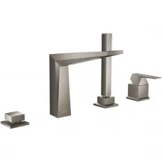 Смеситель на борт ванны Grohe Allure Brilliant 29405AL0 с душевым гарнитуром, темный графит матовый